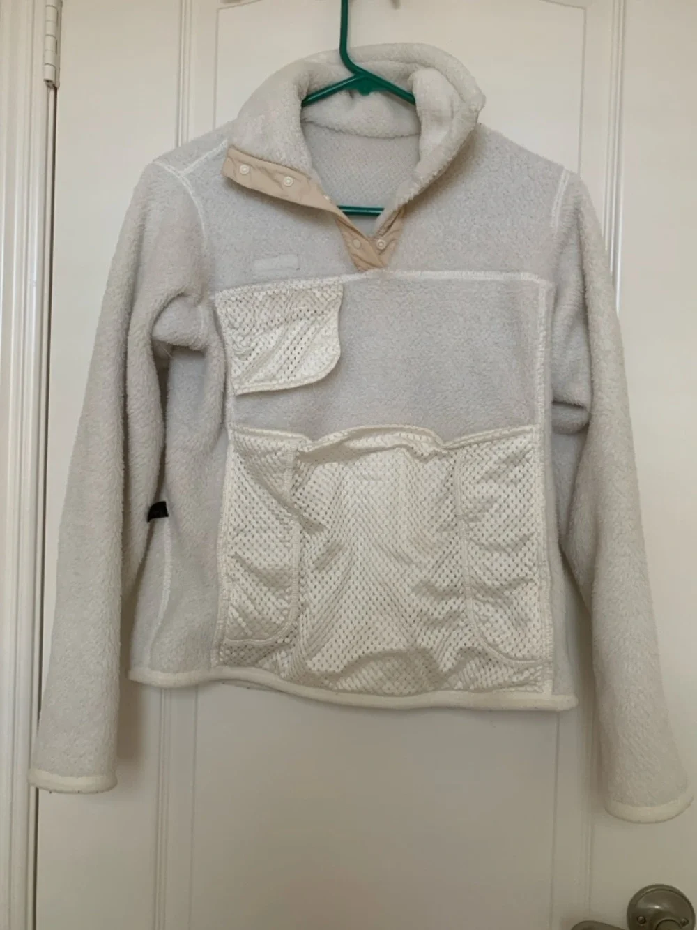 Patagonia Re-Tool Snap-T Fleece Pullover | Size Small | Raw Linen Cream - Picture 4 of 15